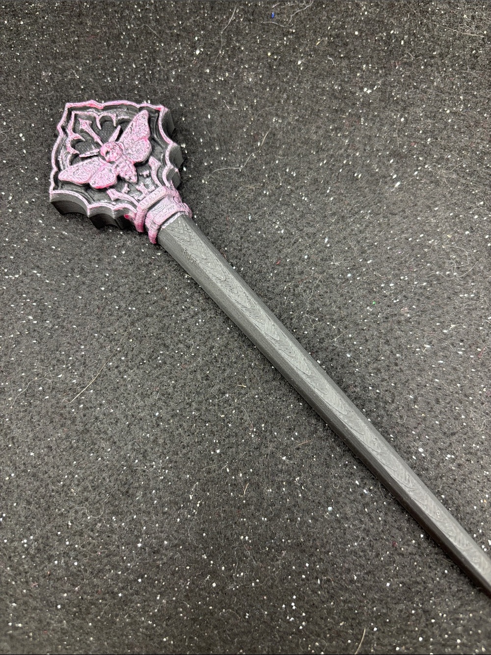 Moth Hair Fork | Gothic Hair Stick - Picture 3 of 4